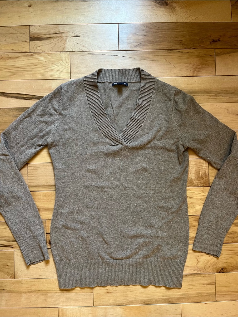 GAP Taupe V-Neck Sweater